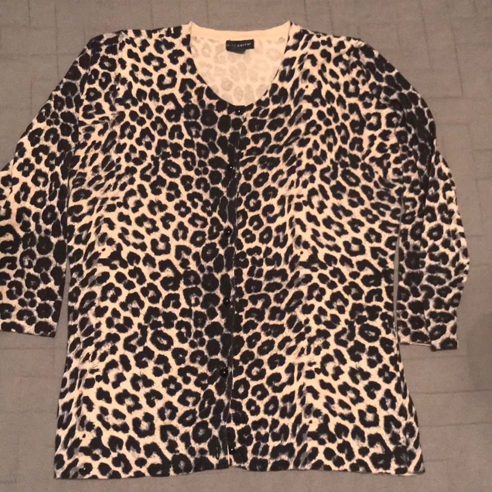 cheetah cardigan